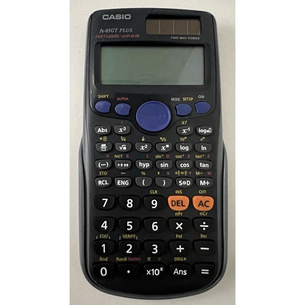 Casio Calculator fx-85GT  PLUS Natural -U.P.A.M. Scientific School Two Way Power